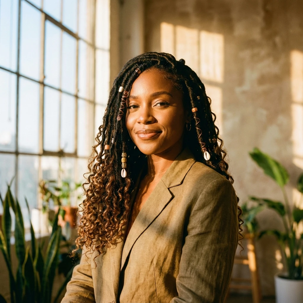 Goddess locs protective style - African braider Raleigh area