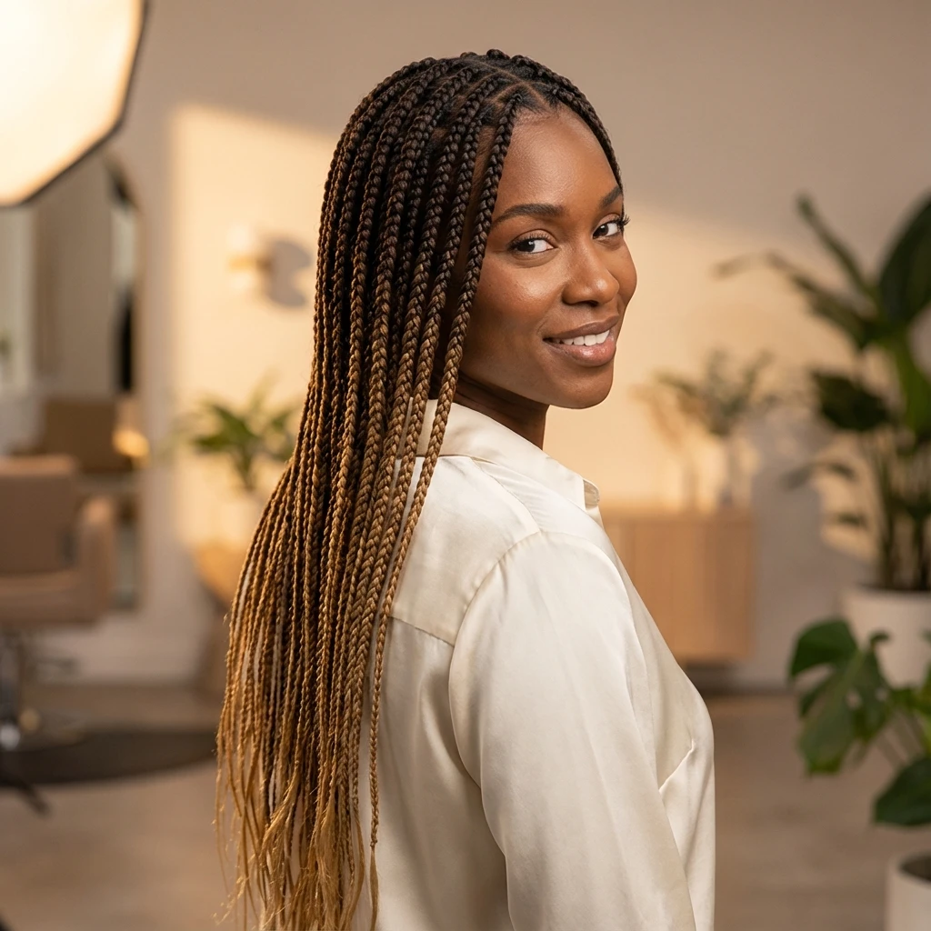 Beautiful braided hairstyle